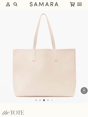 EUC Samara Tote Light Cream